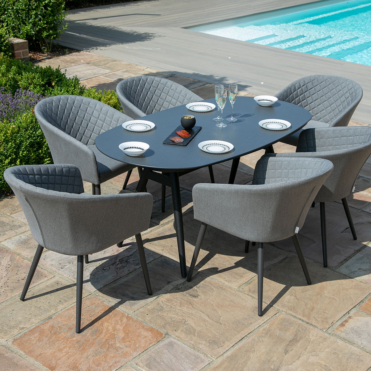 Outdoor Fabric Ambition 6 Seat Oval Dining Set