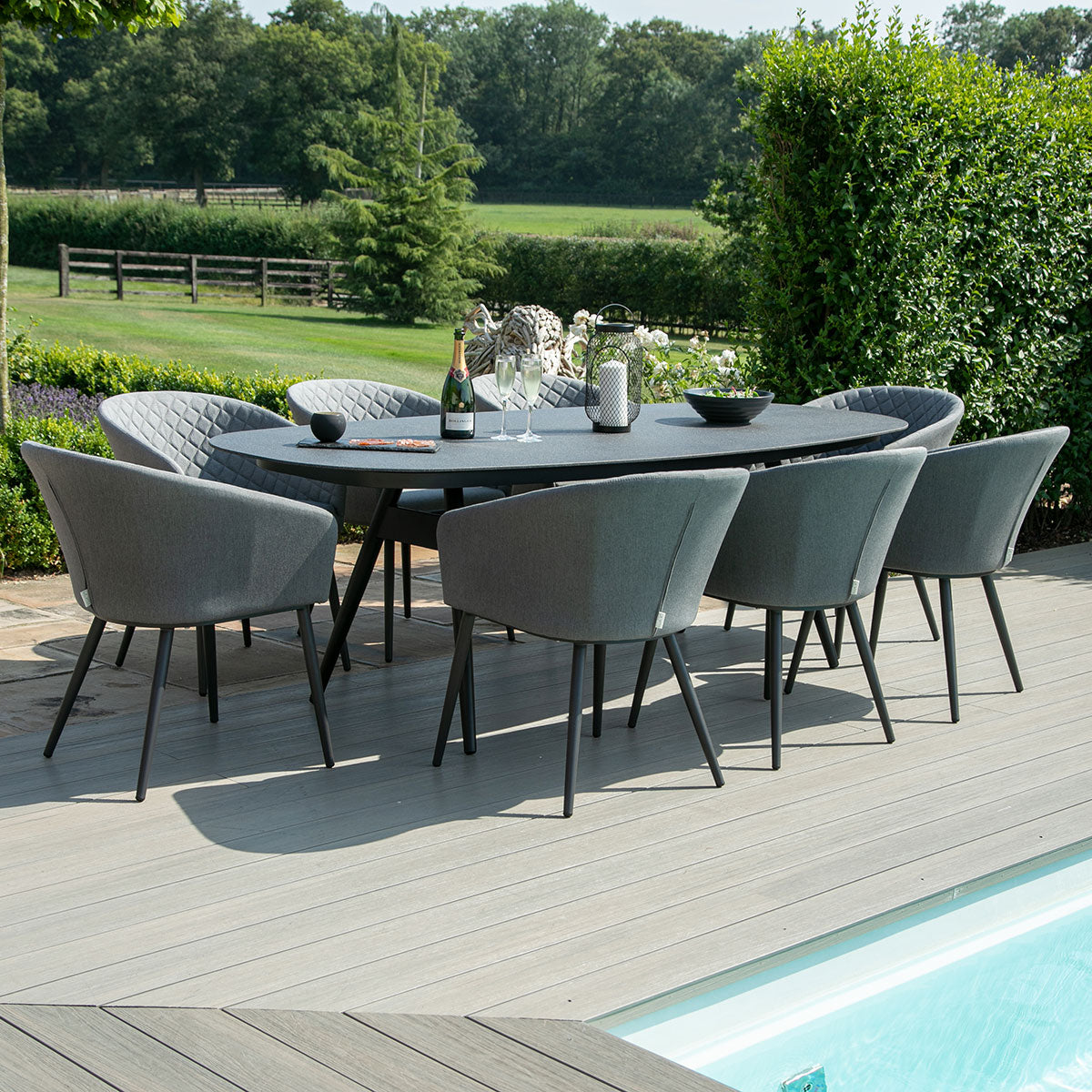 Outdoor Fabric Ambition 8 Seat Oval Dining Set