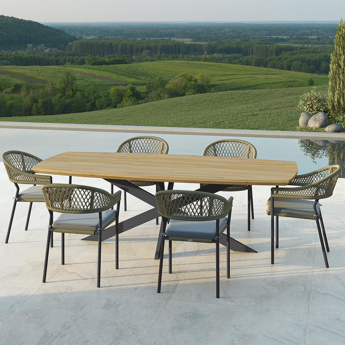 Rope discount dining set