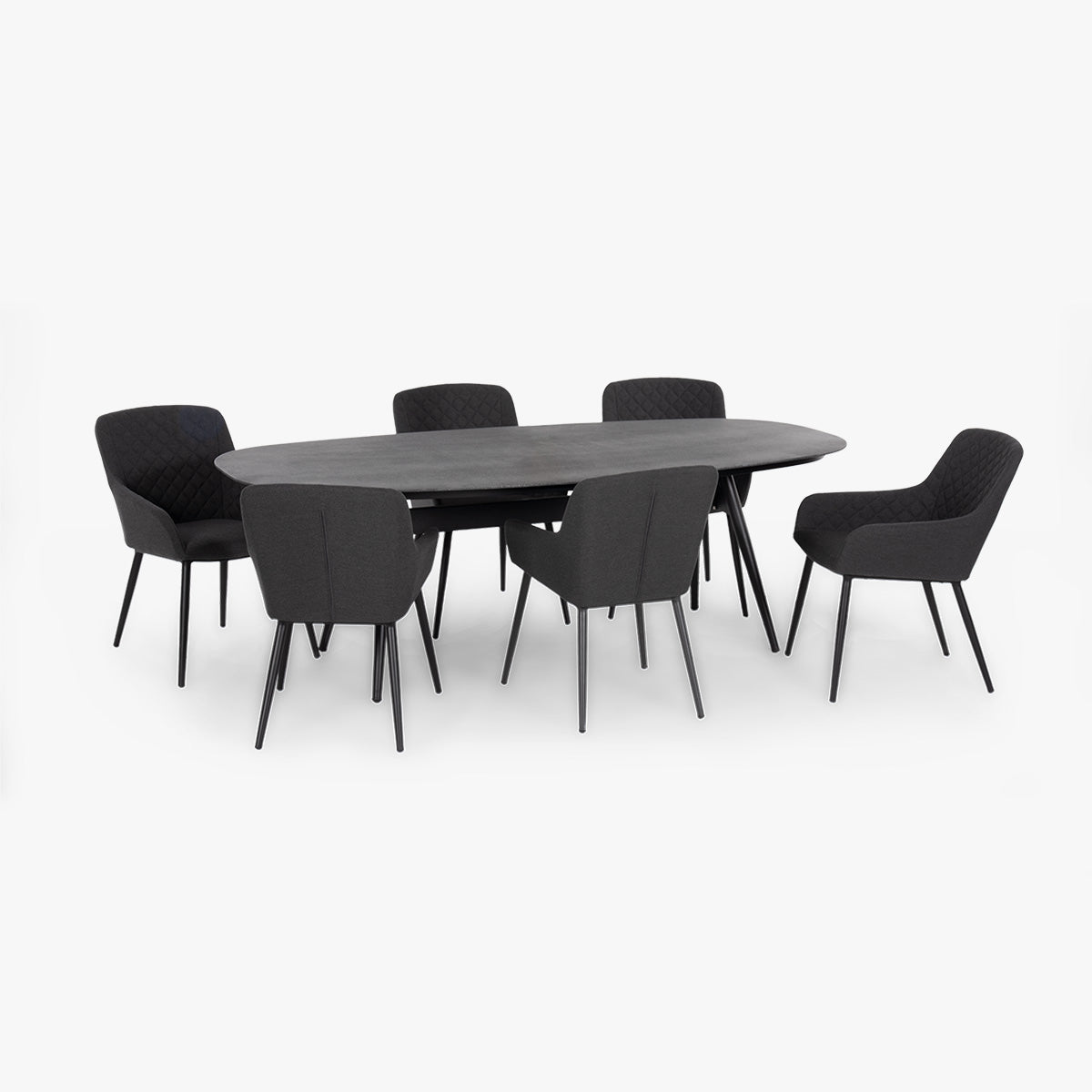 Outdoor Fabric Zest 6 Seat Oval Dining Set
