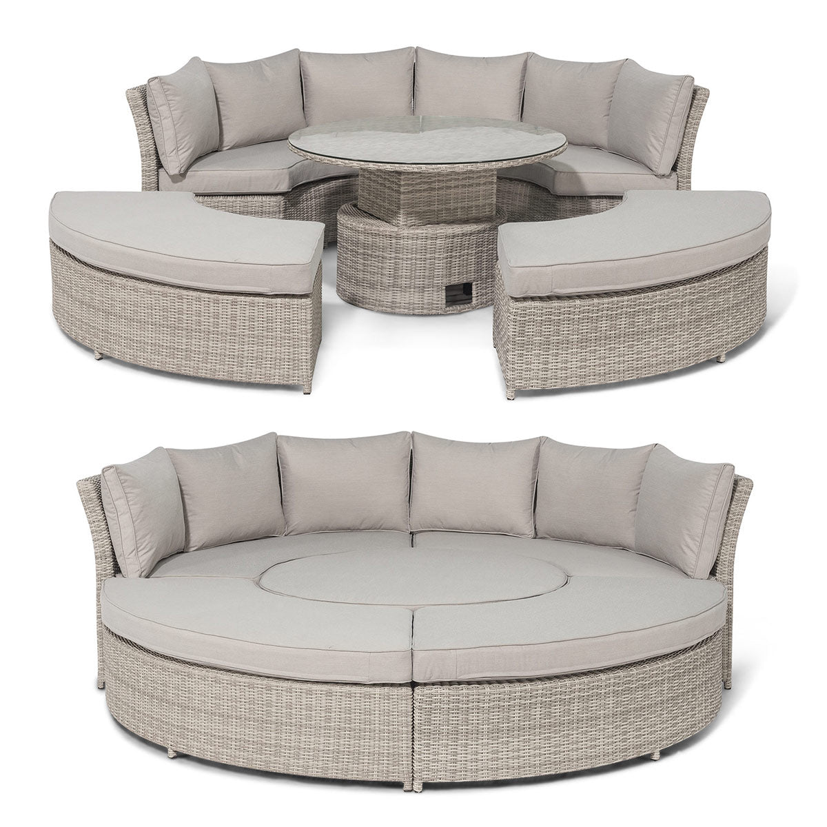 Oxford Rattan Lifestyle Suite - With Rising Table