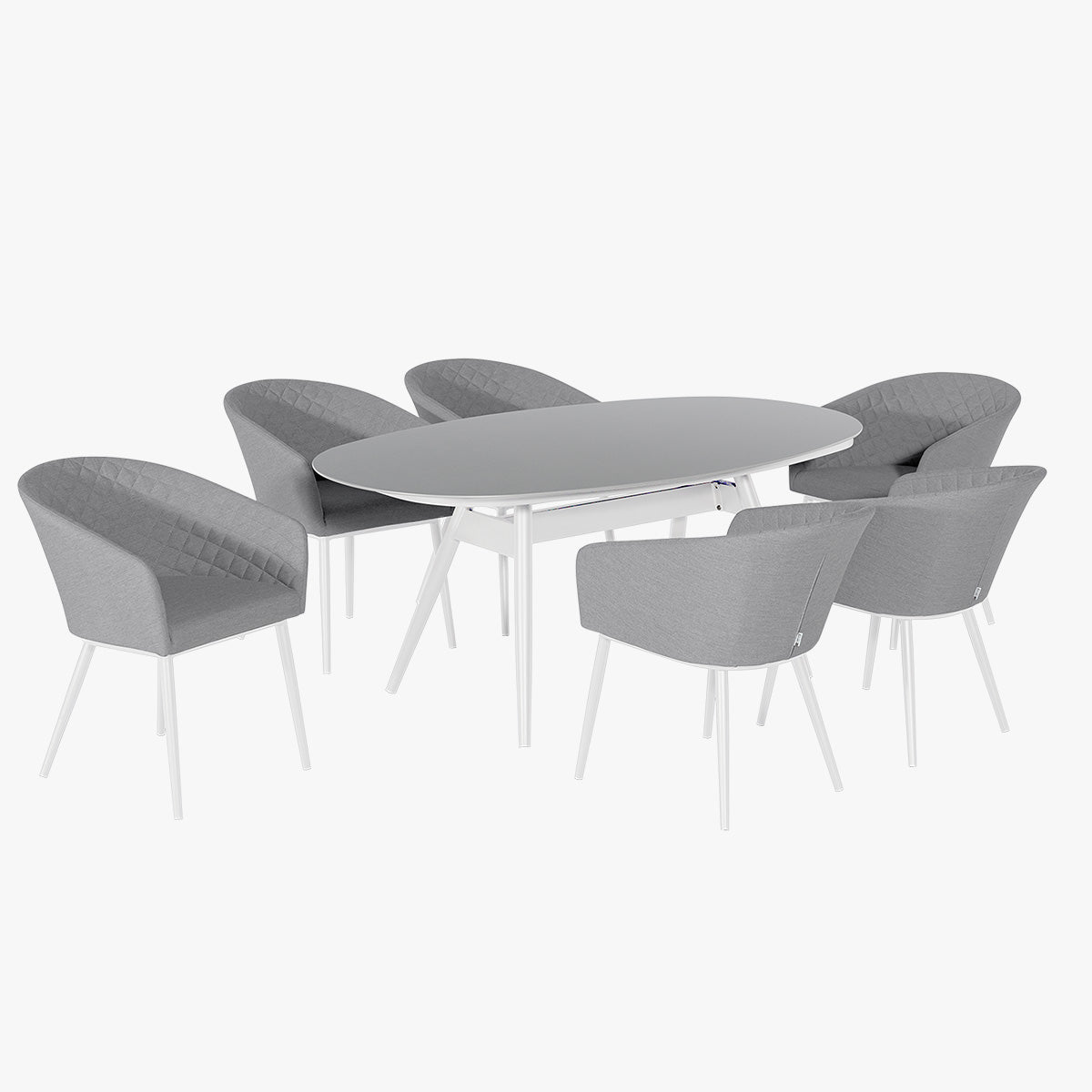 Outdoor Fabric Ambition 6 Seat Oval Dining Set