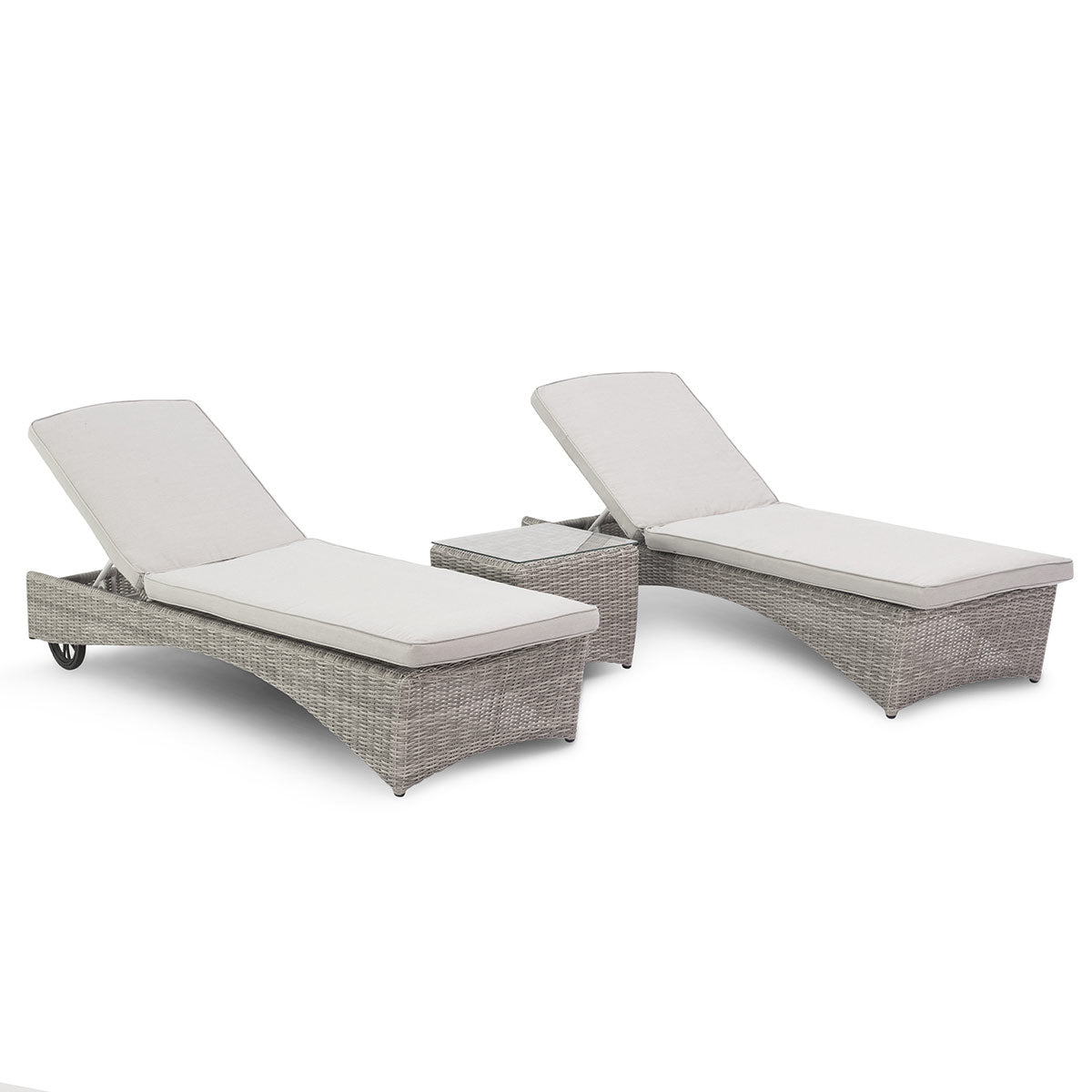 Maze - Ensemble de chaises longues en rotin Oxford