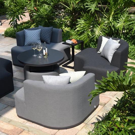 Outdoor Fabric Snug Lifestyle Suite - met verstelbare tafel in de hoogte