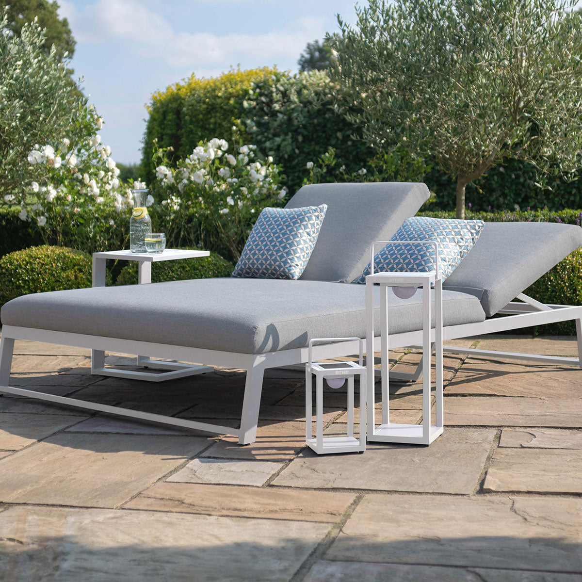 Outdoor Fabric Allure Double Sunlounger Vulotti